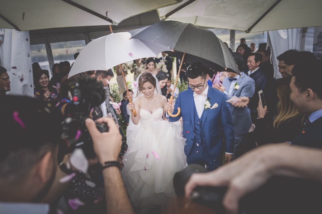 Wet weather wedding photography by Pause The Moment